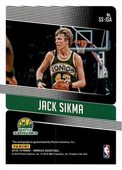 2018-19 Donruss - Significant Signatures #SS-JSA Jack Sikma Back