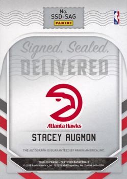 2018-19 Panini Certified - Signed Sealed Delivered #SSD-SAG Stacey Augmon Back