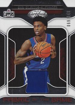 2018-19 Panini Certified - Fabric of the Game Rookies #FG-SGA Shai Gilgeous-Alexander Front