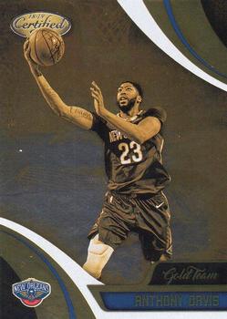 2018-19 Panini Certified - Gold Team #GT-29 Anthony Davis Front