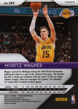 2018-19 Panini Prizm - Prizms Red Ice #284 Moritz Wagner Back