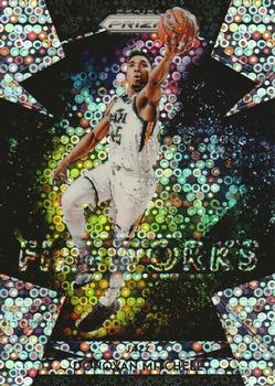 2018-19 Panini Prizm - Fireworks Fast Break #16 Donovan Mitchell Front