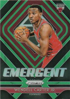 2018-19 Panini Prizm - Emergent Green #7 Wendell Carter Jr. Front
