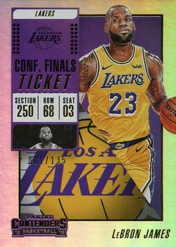 2018-19 Panini Contenders - Conference Finals Ticket #30 LeBron James Front
