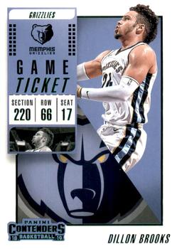 2018-19 Panini Contenders - Game Ticket Green #70 Dillon Brooks Front