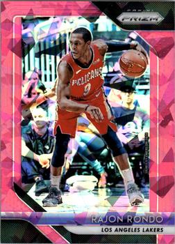 2018-19 Panini Prizm - Prizms Pink Ice #36 Rajon Rondo Front