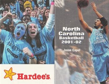 2001-02 North Carolina Tar Heels Schedules #NNO Jason Capel Front