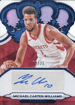 2018-19 Panini Crown Royale - Crown Autographs Blue #CA-MCW Michael Carter-Williams Front