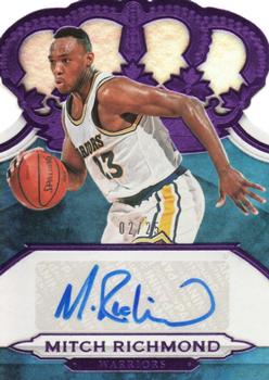 2018-19 Panini Crown Royale - Crown Autographs Purple #CA-MRM Mitch Richmond Front