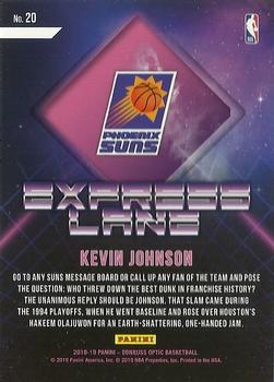 2018-19 Donruss Optic - Express Lane #20 Kevin Johnson Back