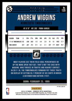 2018-19 Donruss Optic - Premium Box Set #135 Andrew Wiggins Back