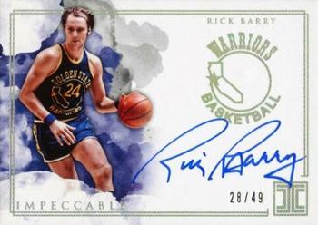 2018-19 Panini Impeccable - Impeccable Warriors #WA-RBY Rick Barry Front