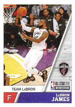 2018-19 Panini NBA Stickers #414 LeBron James Front
