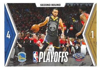 2018-19 Panini NBA Stickers #437 Warriors vs. Pelicans Front