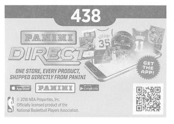 2018-19 Panini NBA Stickers #438 Rockets vs. Warriors Back