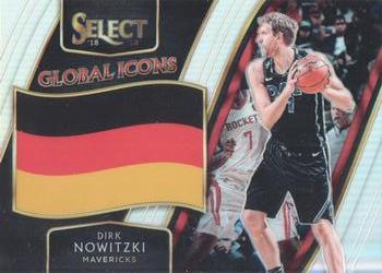 2018-19 Panini Select - Global Icons Silver #15 Dirk Nowitzki Front