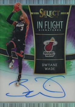 2018-19 Panini Select - In Flight Signatures Tie-Dye Prizms #IF-DWD Dwyane Wade Front