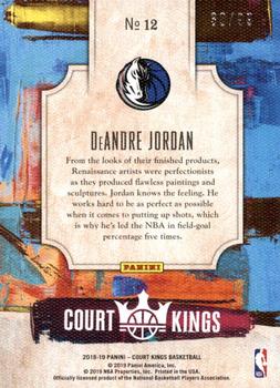 2018-19 Panini Court Kings - Renaissance Men Ruby #12 DeAndre Jordan Back