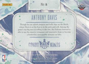 2018-19 Panini Court Kings - Points in the Paint #8 Anthony Davis Back