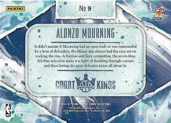 2018-19 Panini Court Kings - Points in the Paint #9 Alonzo Mourning Back