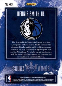 2018-19 Panini Court Kings - International #63 Dennis Smith Jr. Back