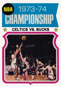 1974-75 Topps #164 NBA Championship Front