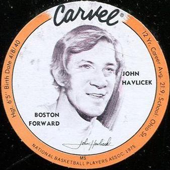 1975 Carvel Discs #NNO John Havlicek Front