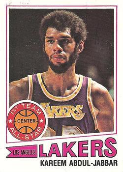 1977-78 Topps #1 Kareem Abdul-Jabbar Front