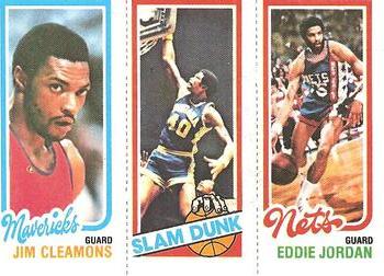 1980-81 Topps #63 / 157 / 261 Jim Cleamons / James Edwards / Eddie Jordan Front