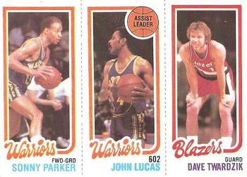 1980-81 Topps #94 / 98 / 202 Sonny Parker / John Lucas / Dave Twardzik Front