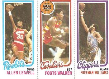 1980-81 Topps #53 / 106 / 223 Allen Leavell / Foots Walker / Freeman Williams Front