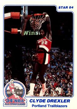 1984 Star All-Star Game Police #27 Clyde Drexler Front