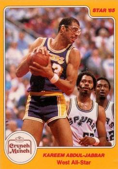 1985 Star Crunch ‘N Munch All-Stars #7 Kareem Abdul-Jabbar Front