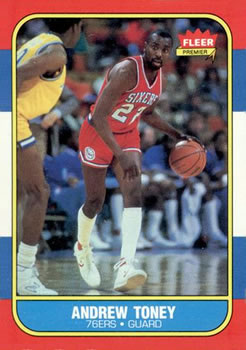 1986-87 Fleer #114 Andrew Toney Front