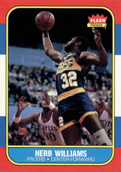 1986-87 Fleer #125 Herb Williams Front