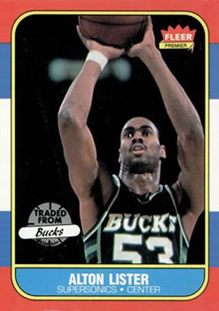 1986-87 Fleer #64 Alton Lister Front