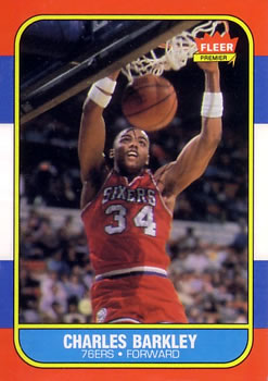 1986-87 Fleer #7 Charles Barkley Front