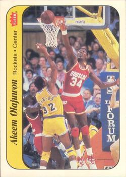 1986-87 Fleer - Stickers #9 Akeem Olajuwon Front