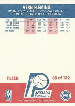 1987-88 Fleer #38 Vern Fleming Back