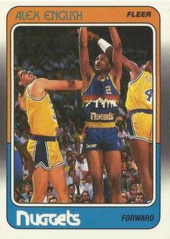 1988-89 Fleer #34 Alex English Front