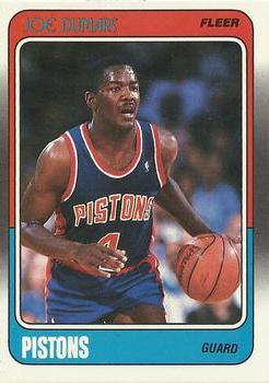 1988-89 Fleer #40 Joe Dumars Front