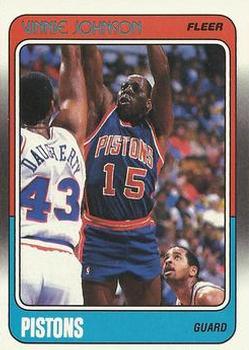 1988-89 Fleer #41 Vinnie Johnson Front