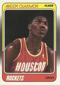 1988-89 Fleer #53 Akeem Olajuwon Front