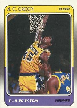 1988-89 Fleer #66 A.C. Green Front