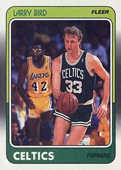 1988-89 Fleer #9 Larry Bird Front