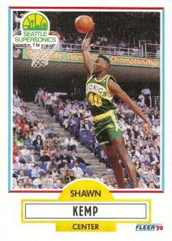 1990-91 Fleer #178 Shawn Kemp Front