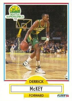 1990-91 Fleer #180 Derrick McKey Front