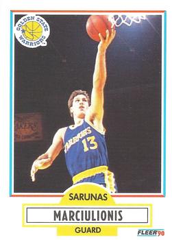 1990-91 Fleer #65 Sarunas Marciulionis Front