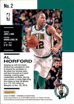 2018-19 Panini Chronicles - Red #2 Al Horford Back