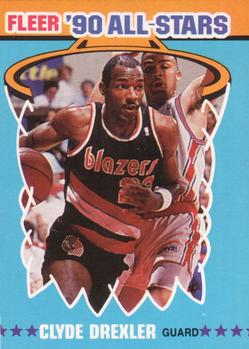 1990-91 Fleer - All-Stars #11 Clyde Drexler Front